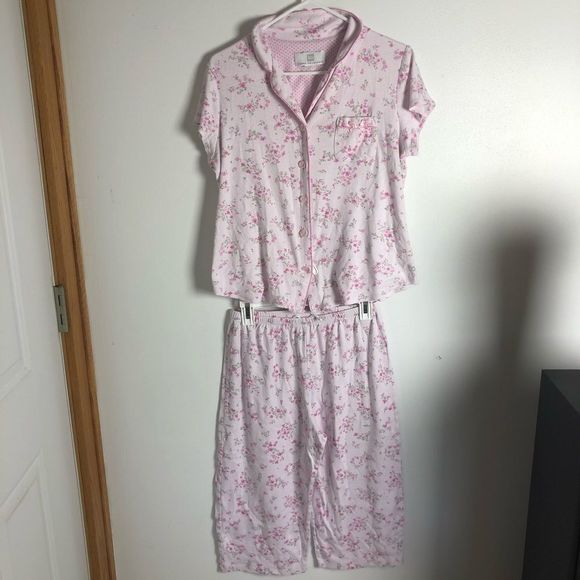 Karen Neuburger Pink Pajama Set - Picture 1 of 7